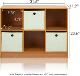 Estantería Cubo 3x2 Furinno con Bins, Organizador Básico
