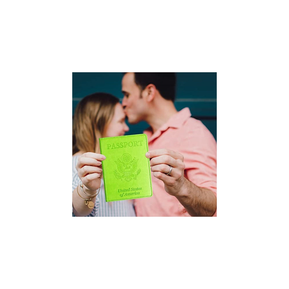 Porta Documentos y Tarjetas para pasaporte y tarjetas verde