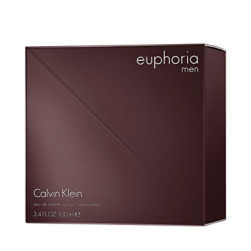 Euforia de Calvin Klein para hombres Eau de Toilette, 3.4 fl.