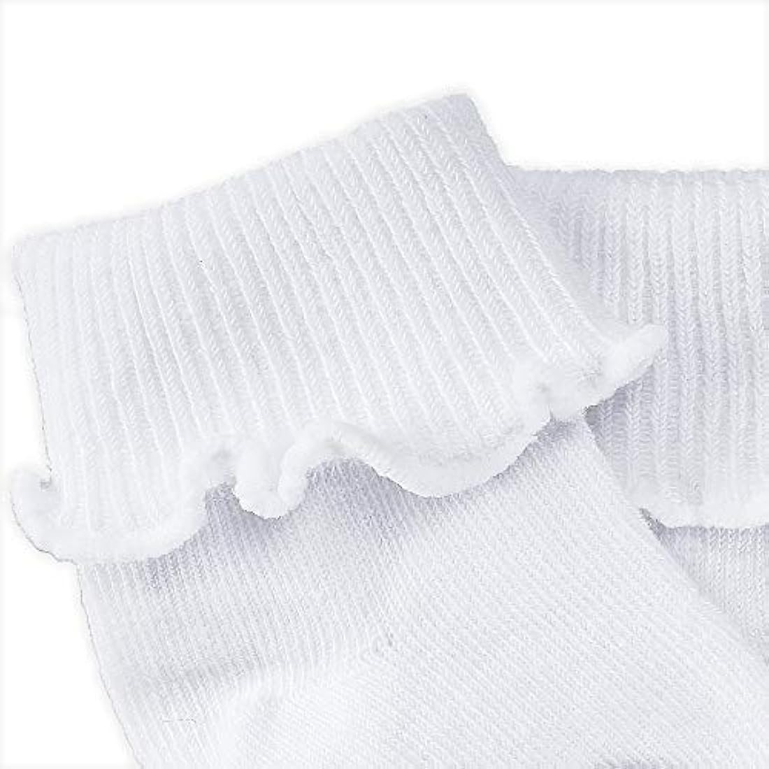 Calcetines de piña  6/12 Pack Ruffle Ripple Edge Turn C