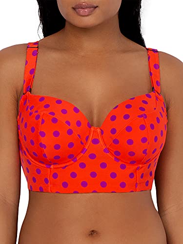 Top de bikini extra grande con varillas largas forradas