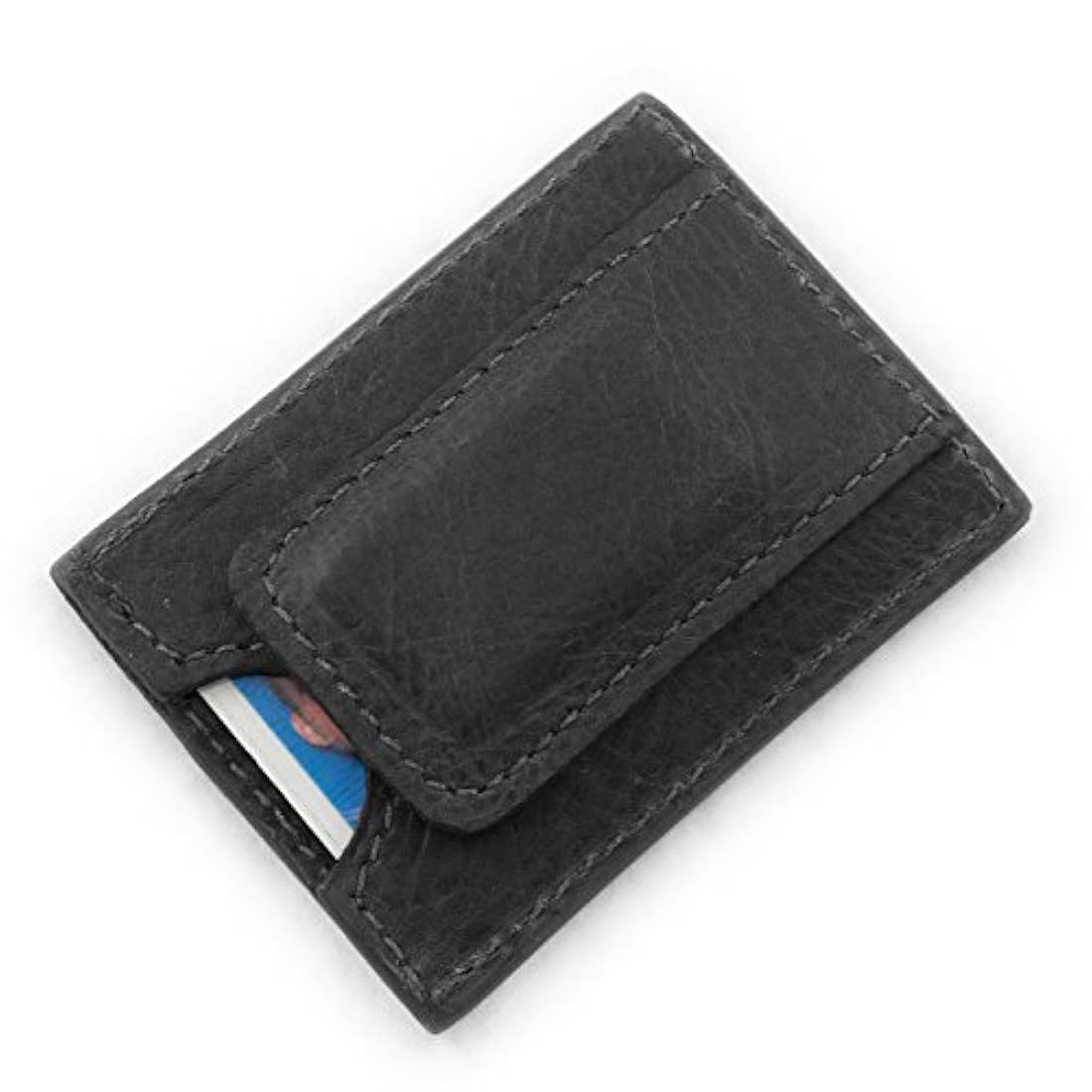 Billetera magnética  piel de búfalo de Bison con 3 tarjetas