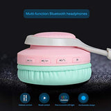 Riwbox WT-7S-Auriculares Bluetooth con luz estéreo plegable