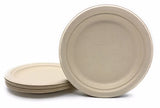 Platos redondo con papel ecologico