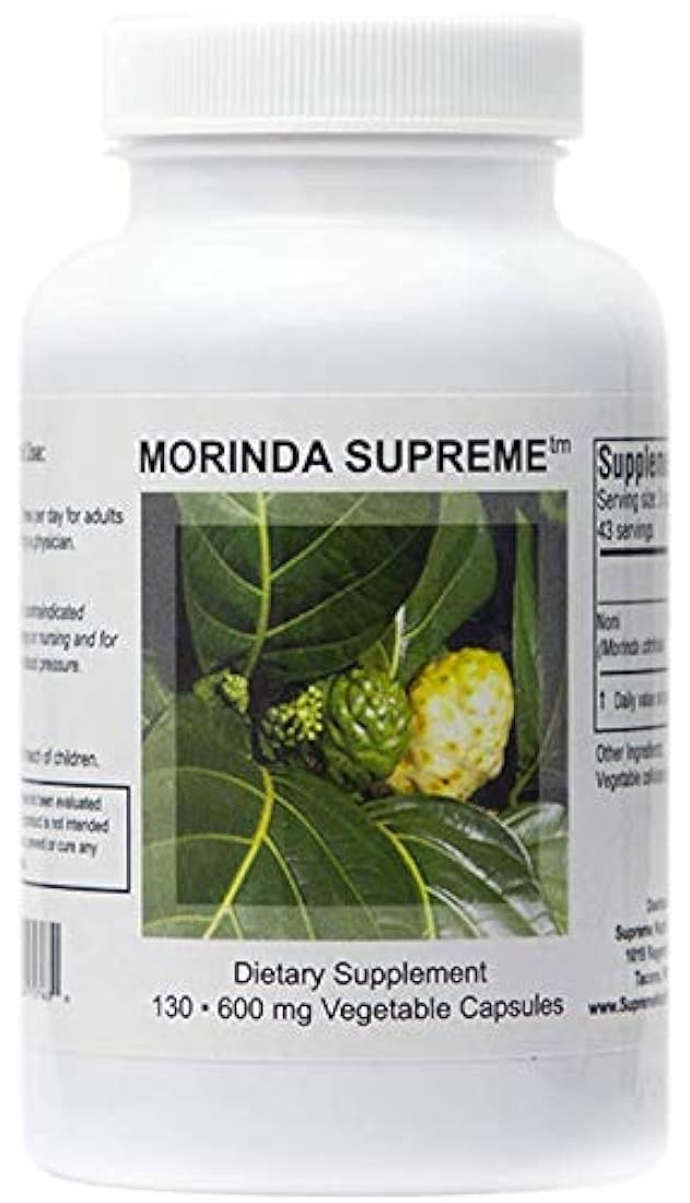 Supreme Nutrition Morinda Supreme, 130 Cápsulas Fruta Noni