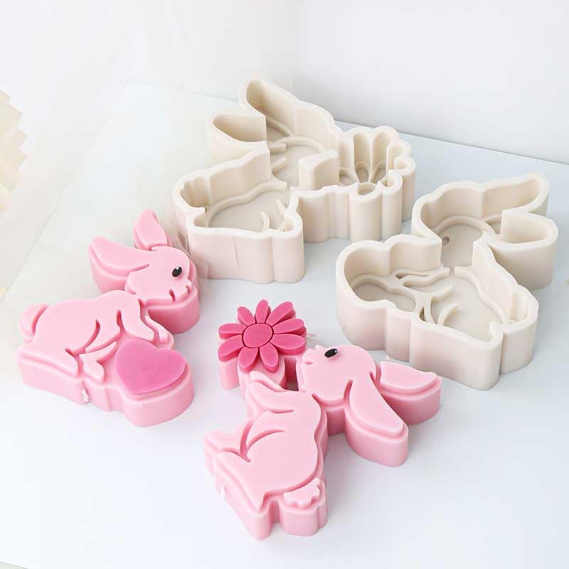 Molde de Silicona Conejo para Aromatizantes y Decoraciones