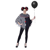 Disfraces - Poncho de payaso para mujer