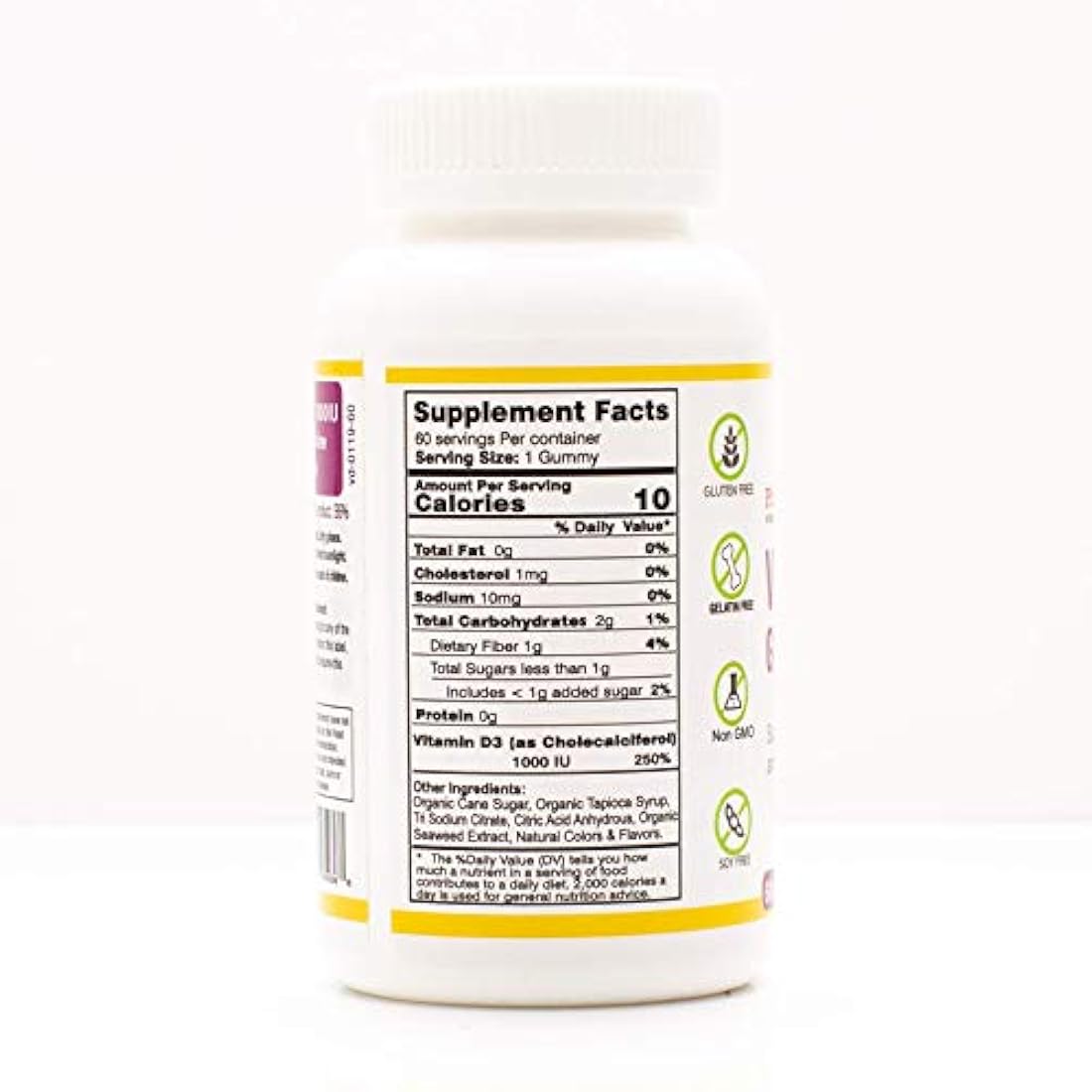 Gomitas de vitamina D3 orgánicos
