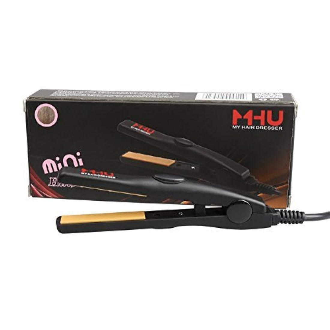 MHU mini plancha alisadora de cabello de cerámica