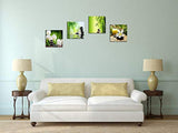 Cuadro moderno de 4 paneles con diseño de giclée zen
