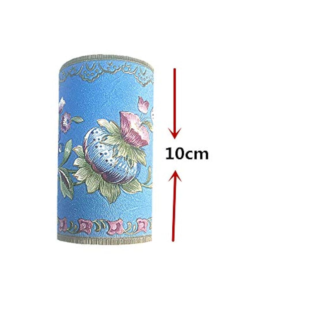 cenefa de papel pintado autoadhesivo diseño de farol azul