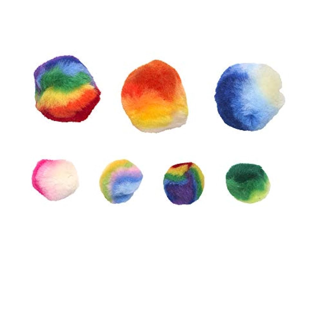 Pomones de rayas multicolor para artes y manualidades