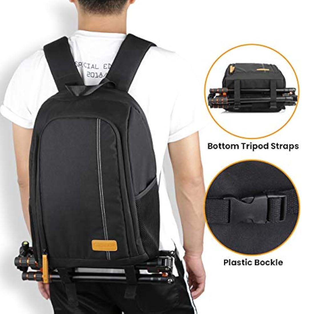 Morral impermeable para cámara de gran capacidad