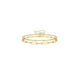 Pulseras y tobilleras delicada de oro para mujer