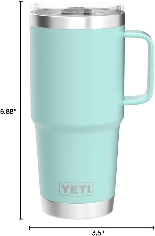 Taza de viaje Seafoam 20 oz, acero, aislada, tapa Stronghold