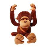 Peluche de mono gigante color marrón oscuro - 109cm de alto