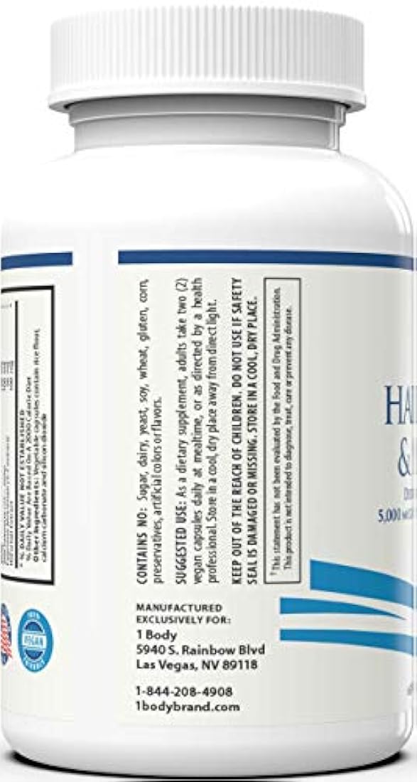 Vitaminas para Cabello Piel y Uñas