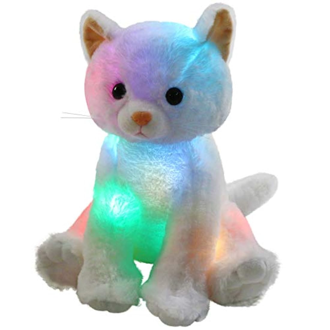 Almohada de peluche con luz para gatito