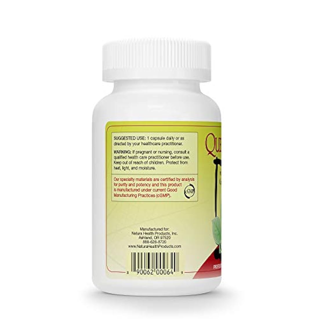 Natura Productos de salud – Quercetin Plus – Quercetin con altamente biodisponible food-grown Vitamina C, Nettle Orgánica y Bromelain – 90 Cápsulas