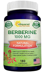 Berberina pura - Complemento de 900 mg - 180 cápsulas