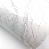 papel de contacto de mármol 24.0 in x 78.7 in  color blanco