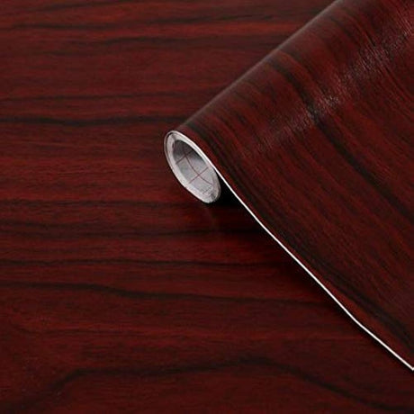 Vinilos decorativos con diseño de madera en color café