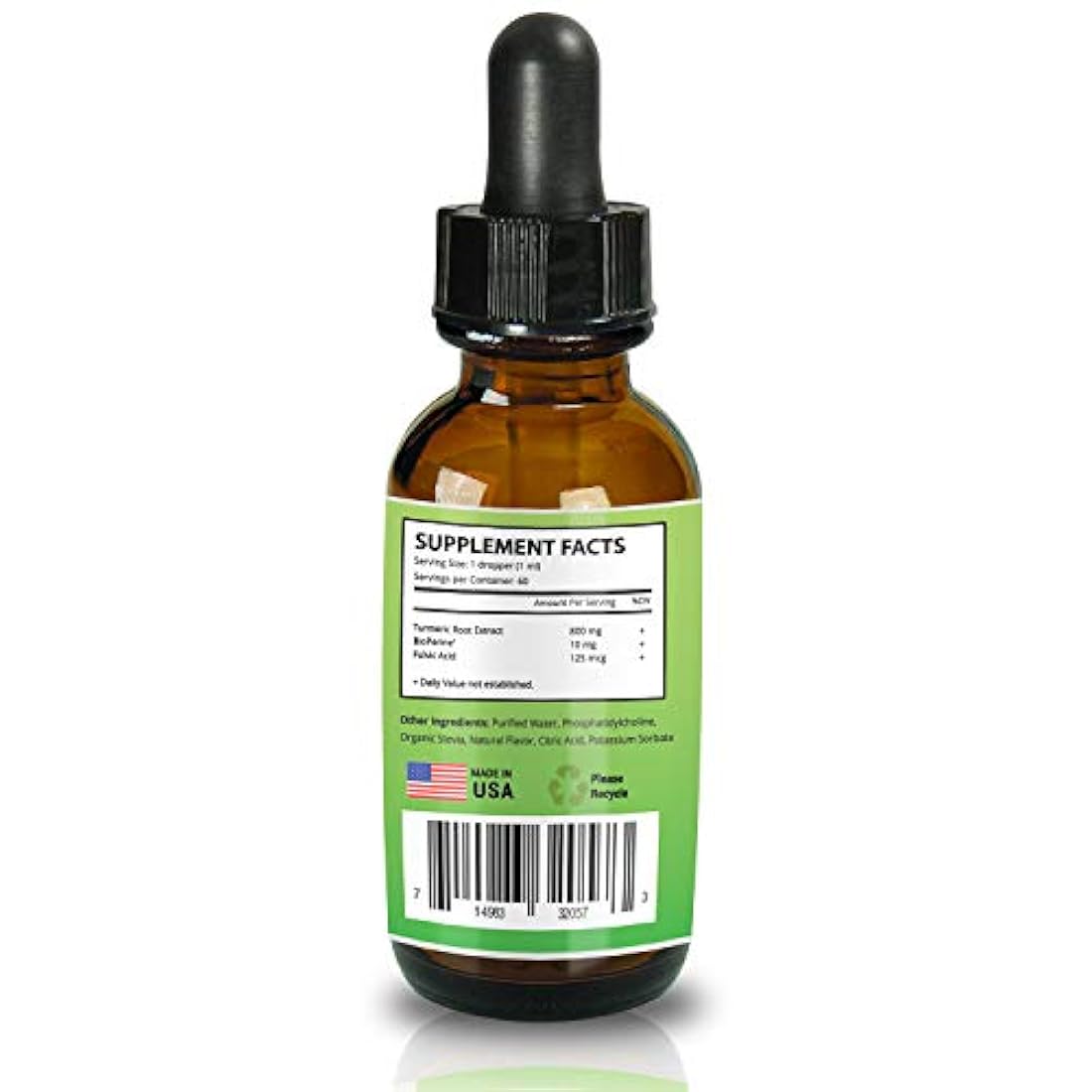 Gotas tuméricas liposomales con extracto de pimienta