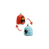 Peluche cíclope reversible para aliviar el estrés de Rayas