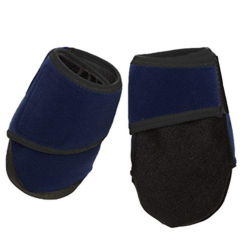Healers Botas médicas para perros y vendas de gasa, juego de 2 botas con 2 almohadillas de gasa, color azul