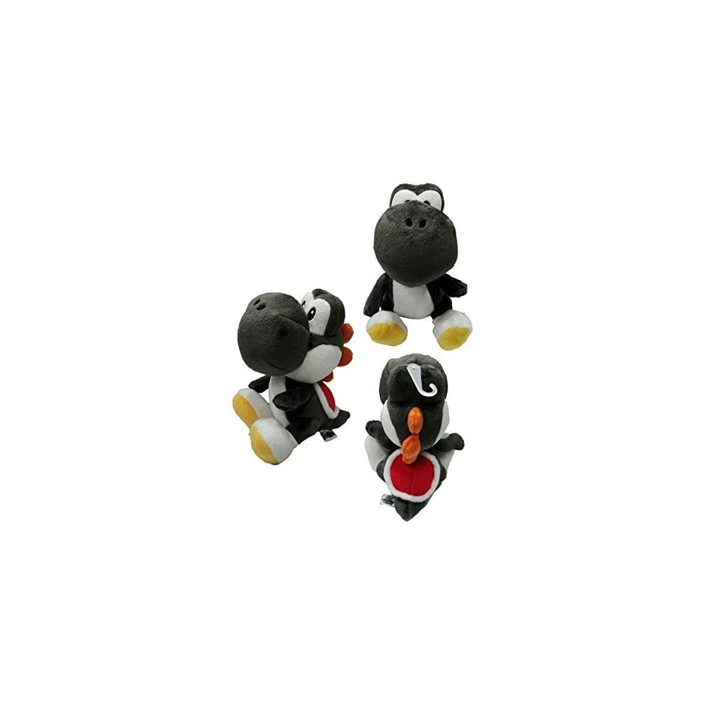 Peluches  Sanei Super Mario Series  Yoshi negro de 7 pulgadas