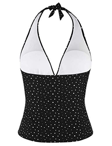 Hilor Parte superior de tankini para natación, con cuello