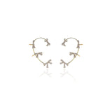 Aretes de mariposa para mujer sin perforaciones