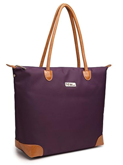 Bolsa tote de nylon impermeable con múltiples