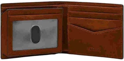 Billetera de cuero bifold con ID de Fossil, Modelo ML4397210