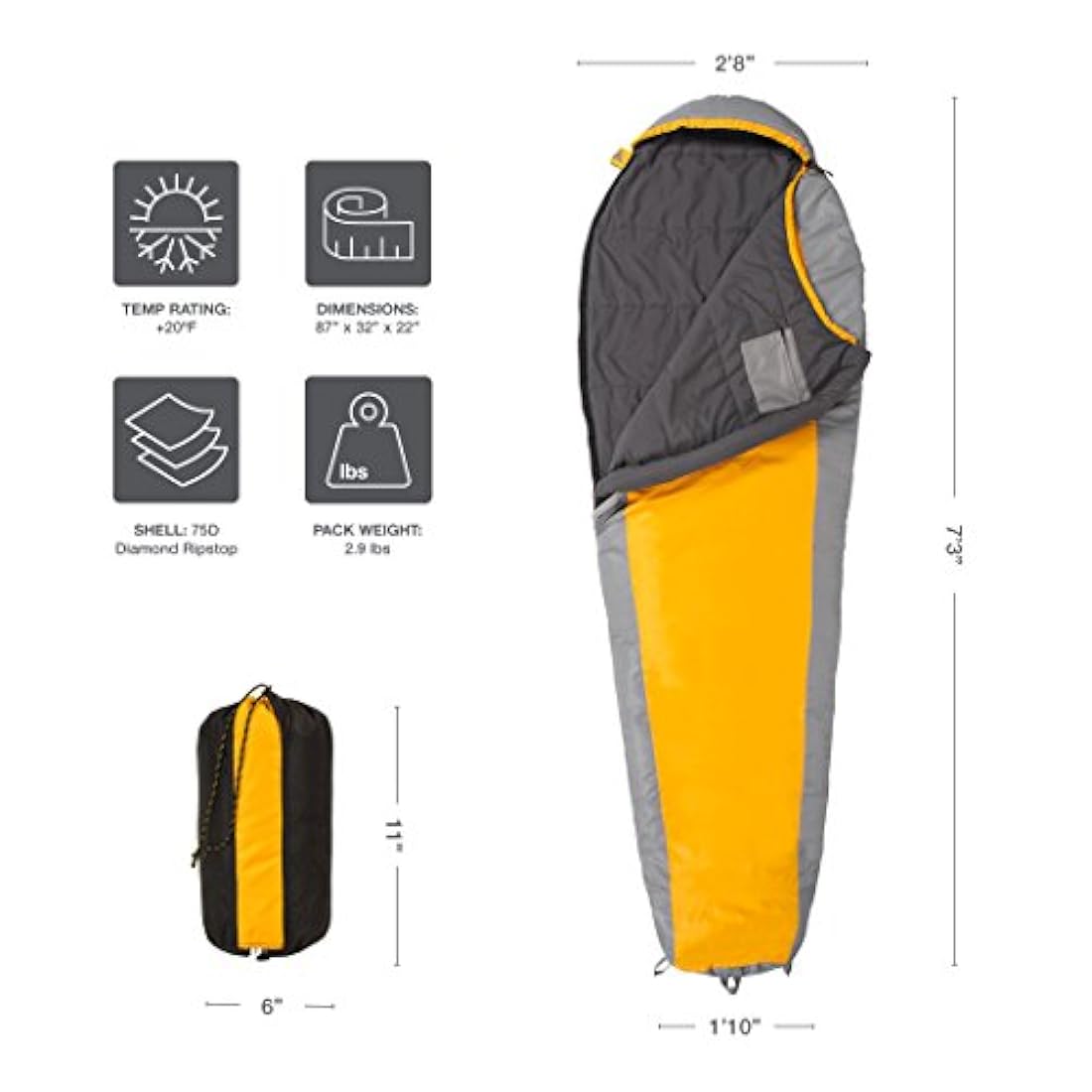 Saco de dormir deportivo