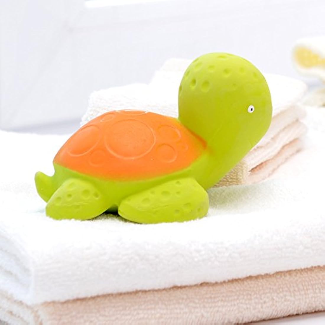 Juguete de baño de goma natural Mele the Sea Turtle