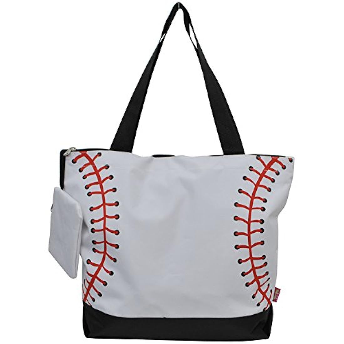 Bolsa de lona con estampado de béisbol