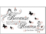 Pegatinas de pared con citas y refranes decorativos Heaven in Our Home