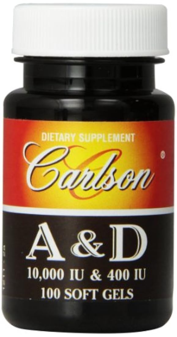 Carlson Labs Vitamina A y D, 10000/400 IU, 1211, 100, 1, 1