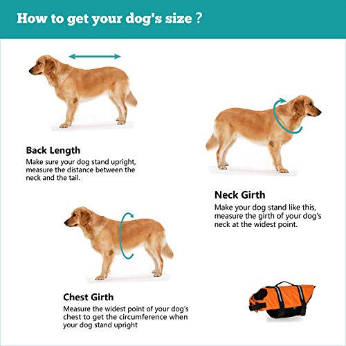 Chaleco salvavidas para perro con rayas reflectantes
