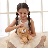 Peluches de cordero de albaricoque peluche de león suave