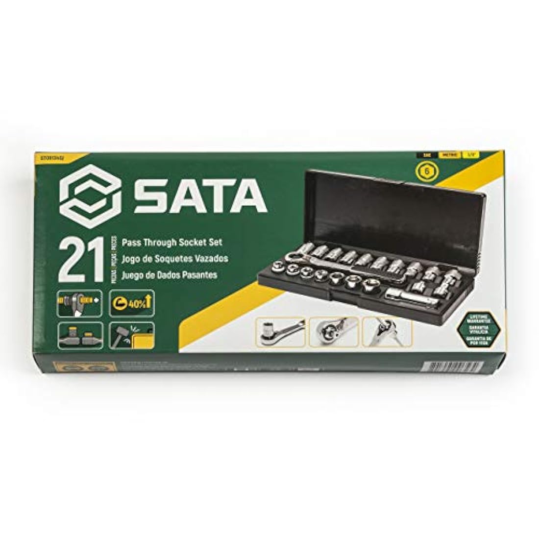 SATA 3/8" Drive SAE/Metric Standard & Deep Set