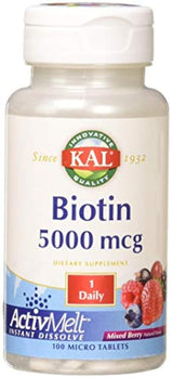 Biotina actimelt (mezcla de bayas 5000 mcg) Kal 100 tabs