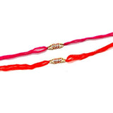 Conjunto de tres Rakhi, 7 Piedra Rakhi hilo - pulseras