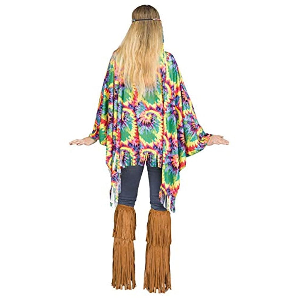 Disfraces - Poncho hippie para adultos