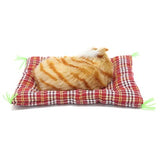 Peluche de felpa diseño de gato marrón con manta. Coolayoung