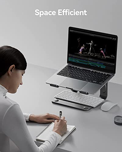 Soporte ergonómico para ordenador portátil gris LORYERGO