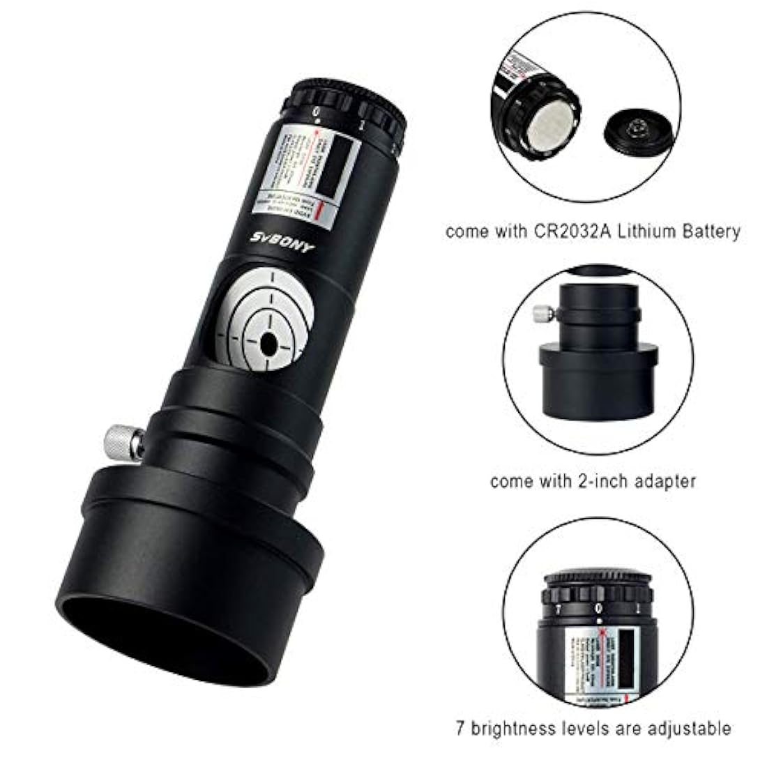 Colimator láser rojo para telescopio