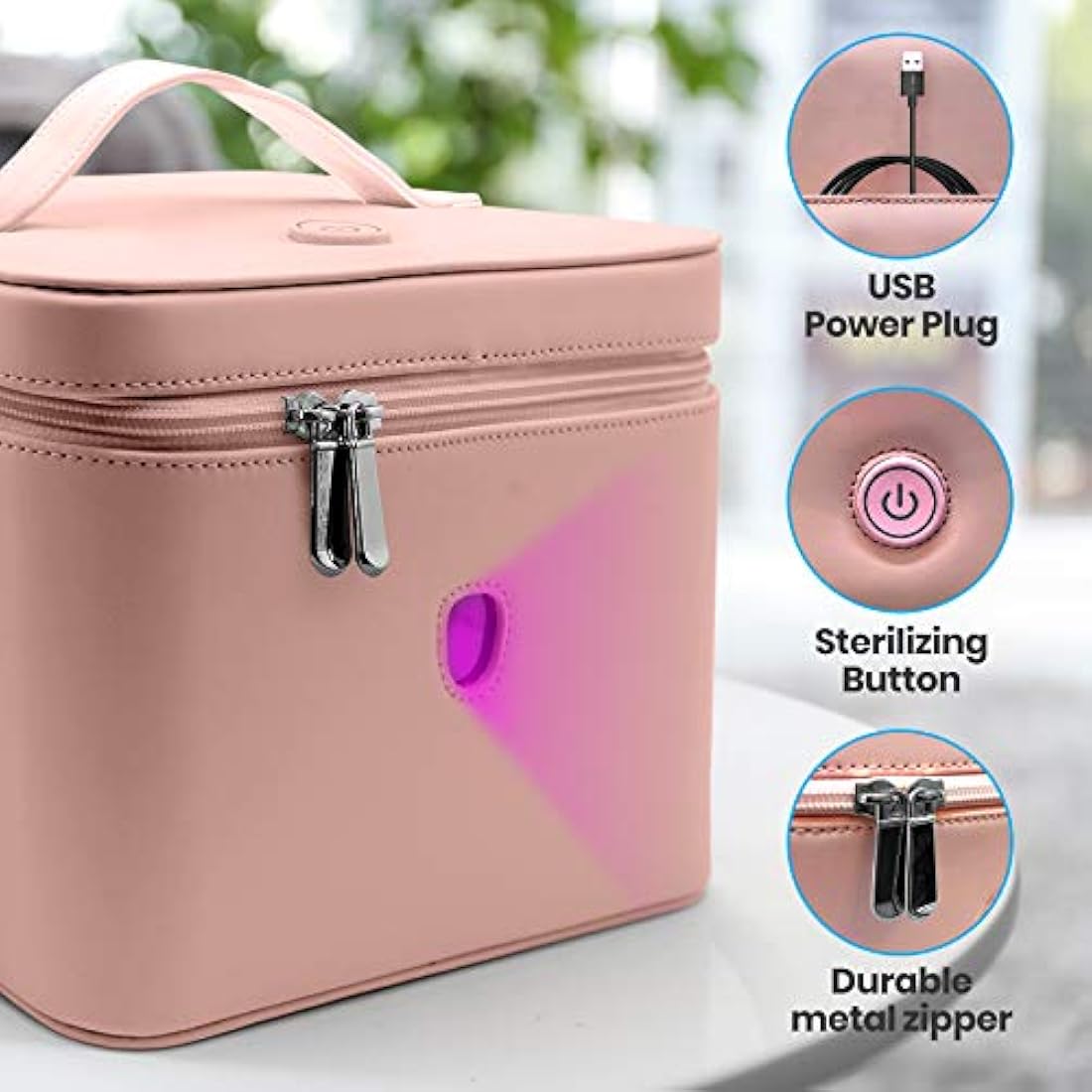 Bolsa germicida de luz ultravioleta SERENELIFE SLUVDISB50