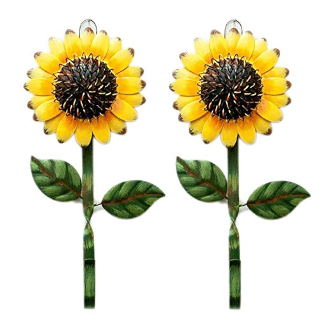 Conjunto de 2 llaves de gancho para el hogar de girasol